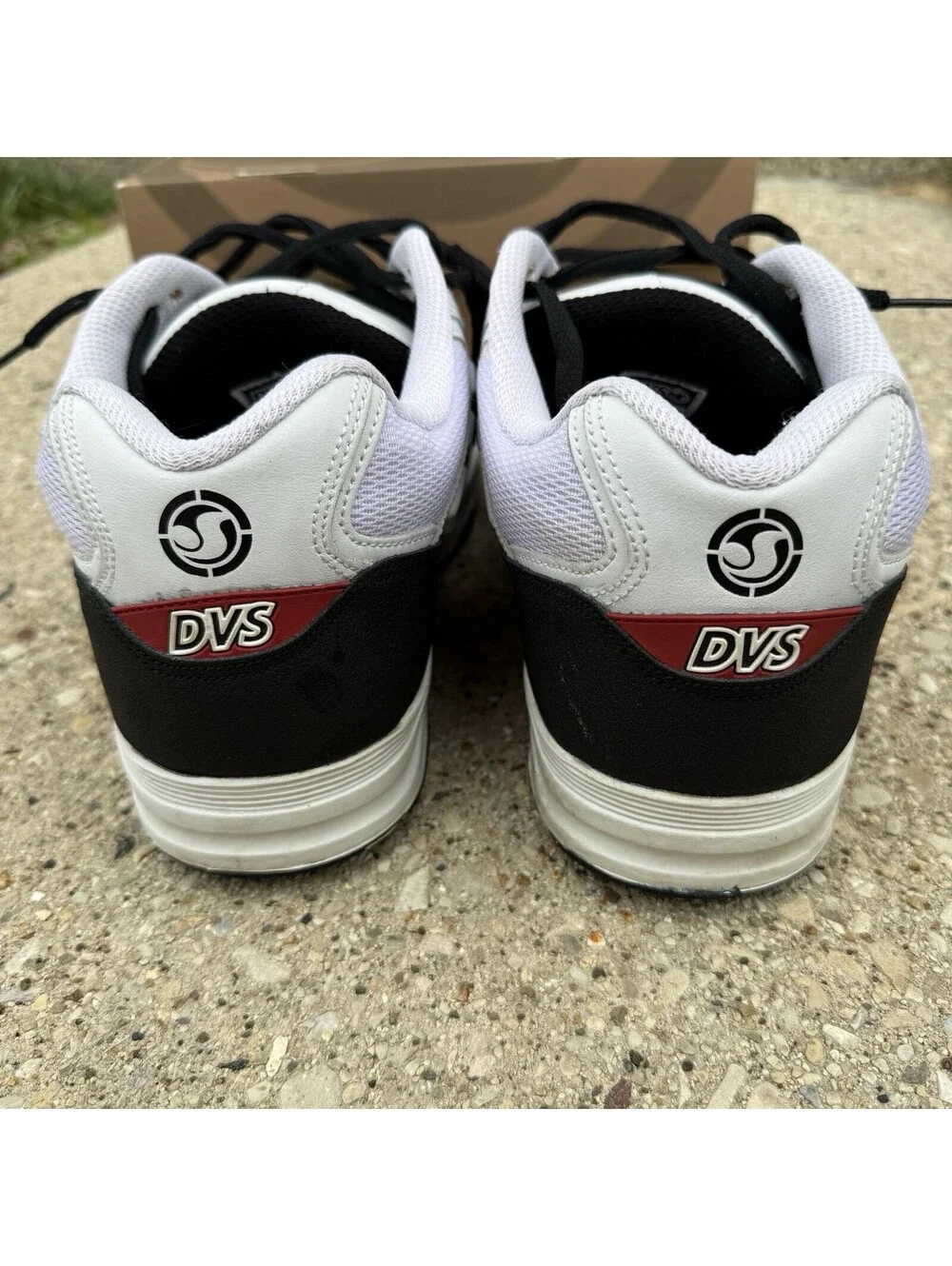 DVS Sequence Chunky Skate Shoes White/Black Size 12 W/ Box Rare Skateboarding